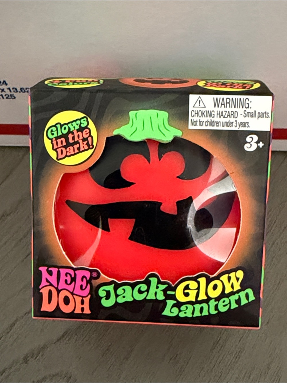 NeeDoh Jack-Glow Lantern Pumpkin Soft Toy – orange